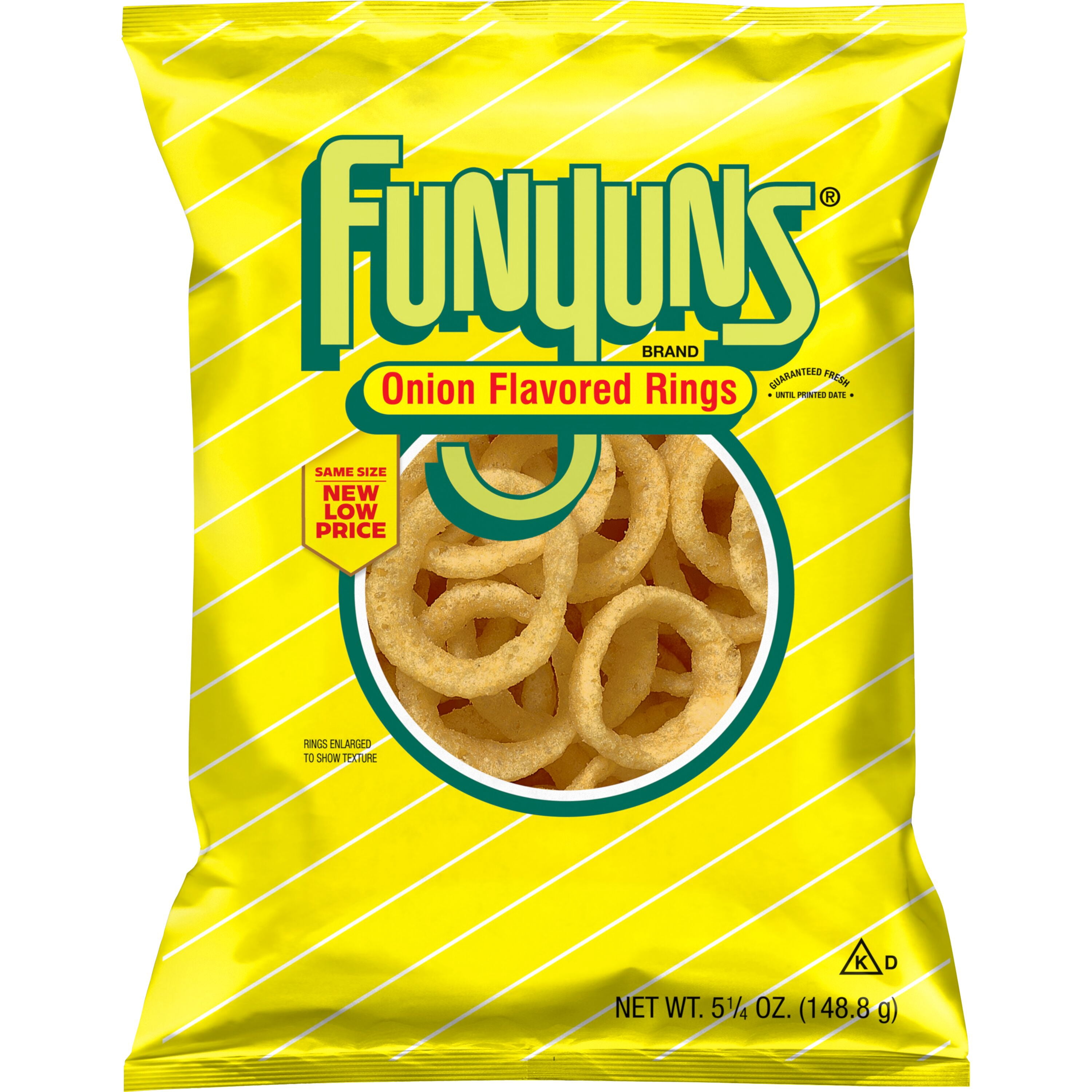 Funyuns, Onion Flavored Rings Snacks, 5.25 oz Bag, Zesty Onion Flavor ...