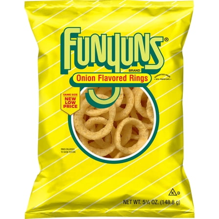 Funyuns Onion Flavored Rings Snacks, 5.25 oz Bag