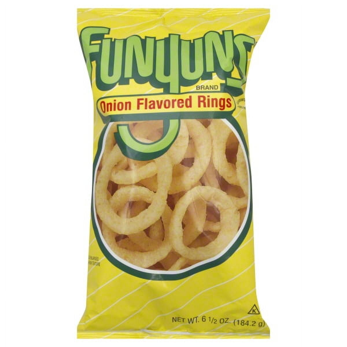 Funyuns Snack, Onion Flavored Rings, Bag of Chips, 6.5 Oz.
