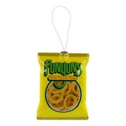 Funyuns Onion Flavored Rings Decoupage Christmas Ornament, Yellow, Plastic, By Ruz
