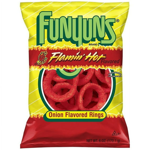 Funyuns Onion Flavored Rings Flamin' Hot 6.0 Oz