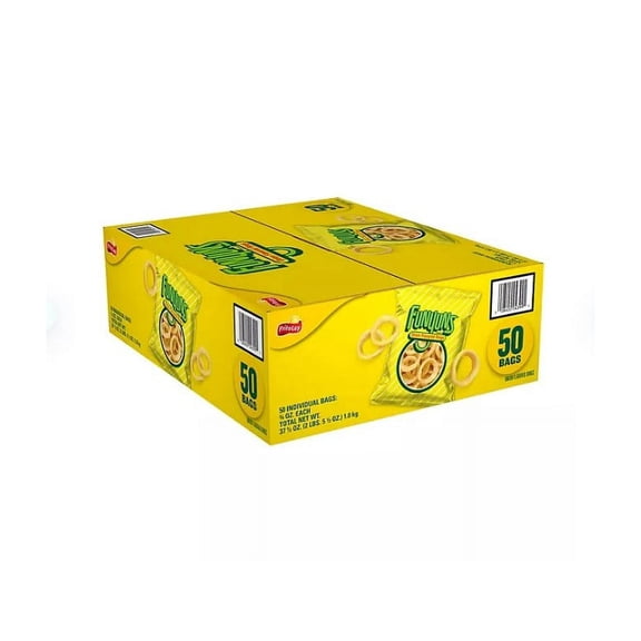 Funyuns Onion Flavored Rings Snack Packs, 0.75 oz Bags, 50 Count Multipack