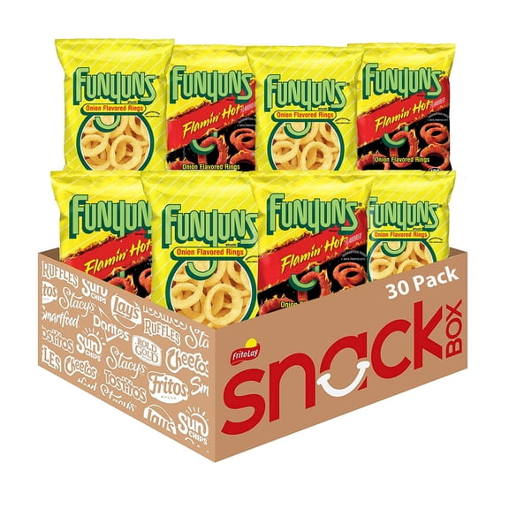 Funyuns Onion Flavored Rings Variety Pack, 1.25 oz., 30 Count