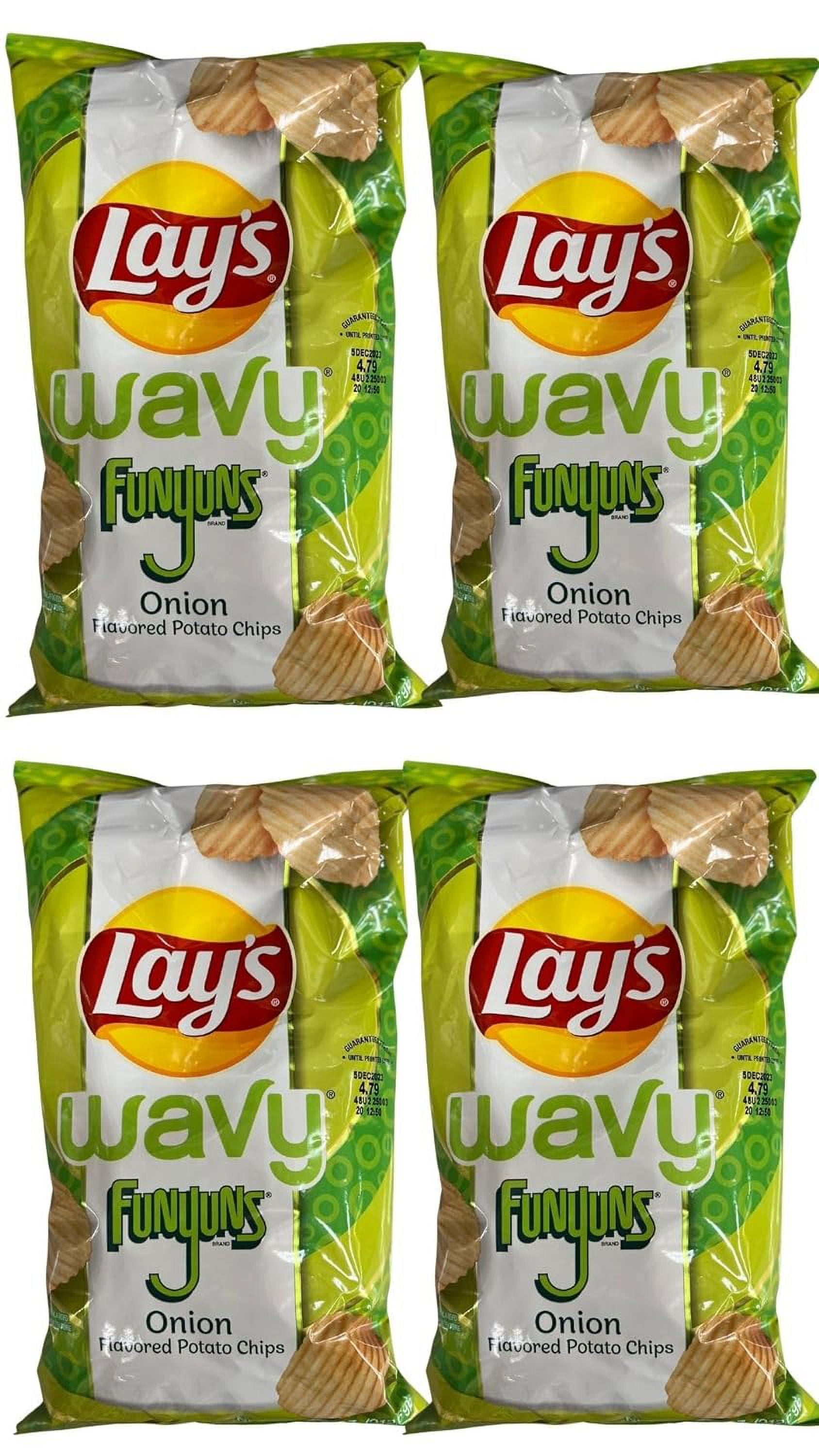 Funyuns Onion Wavy Potato Chips 7.5 oz (Pack of 4) - Walmart.com