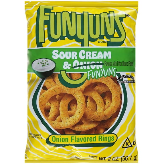 Funyuns Sour Cream & Funyuns Onion Flavored Rings - Walmart.com