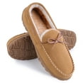 thumbnail image 1 of ​Fupoia Mens Slippers Mens Memory Foam Slippers Indoor Outdoor Moccasin Slippers for Men with Non-Slip Rubber Sole Beige US11, 1 of 6