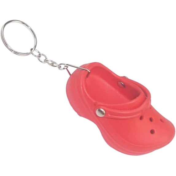 Fuqimanman2020 Cute Shoe Keychains for Women Slipper Keychain Men Mini Backpack Key Chains Colorful Key Ring for Kids Adults