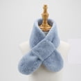 thumbnail image 1 of Fur Collar Scarf Faux Fur Scarves Neck Shrug Boys' and Girls' Plush Scarf Christmas Fall Winter Season Cute Thickened Warm Scarf (Ages 1-15), 1 of 3