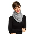 thumbnail image 1 of Fur Collar Scarf for Women Faux Fur Scarves Neck Shrug for Fall Winter Spring Coat Dress (FC05-8), 1 of 5