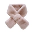 thumbnail image 1 of Fur Collar Scarf for Women Faux Fur Scarves Winter Collar Scarf Neck Warmer Scarf Thick Scarf Pink One Size, 1 of 2