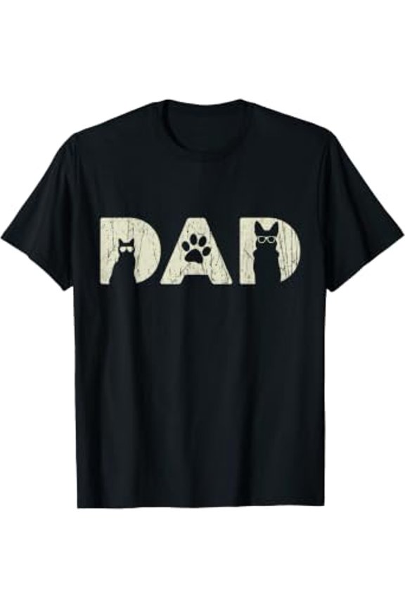 Fur Dad Pet Lover For Cat Dad And Dog Dad Funny Dog Cat T-Shirt