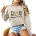 thumbnail image 1 of Fur Dog Mama Sweatshirt Women Cute Long Sleeve Fashion Graphic Shirts Gift Pullover Tops, 1 of 4