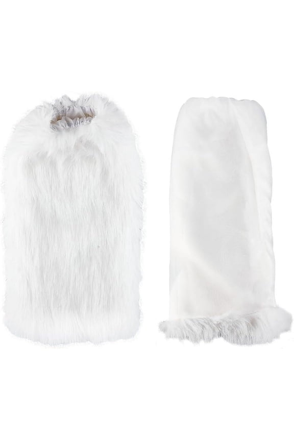 Fur Leg Warmers Soft Furry Covers Fluffy Long Leg Warmers DIY for Winter Leg Warm Accessories Costume Cosplay