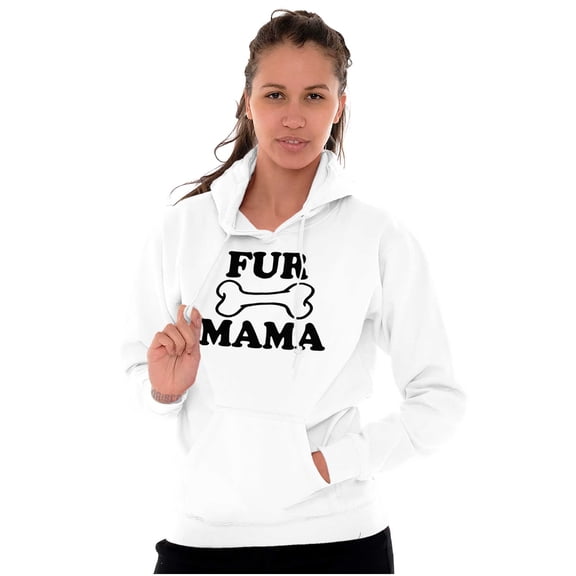 Fur Mama Cute Pet Owner Cat Dog Mom Hoodie Sweatshirt Women Brisco Brands X