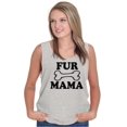thumbnail image 1 of Fur Mama Cute Pet Owner Cat Dog Mom Tank Top Tee Shirt Women Brisco Brands S, 1 of 6