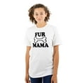 thumbnail image 1 of Fur Mama Cute Pet Owner Cat Dog Mom Women's Graphic T Shirt Tees Brisco Brands S, 1 of 5