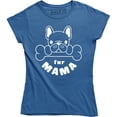 thumbnail image 1 of Fur Mama Mom Of Dogs Pet Lover Gift Mother Day Birthday Mom French Tee Shirt, 1 of 4
