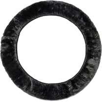 Fur Steering Wheel Cover, Plush Faux Fur Fuzzy Steering Cover Non-Slip for Car Truck Van SUV, Fits 14.5-15.5" Steering Wheel