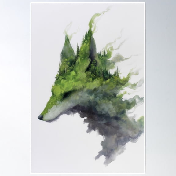 Fur Trees Poster Wall Art, Modern Wall Decor, 24x36 UNFRAMED