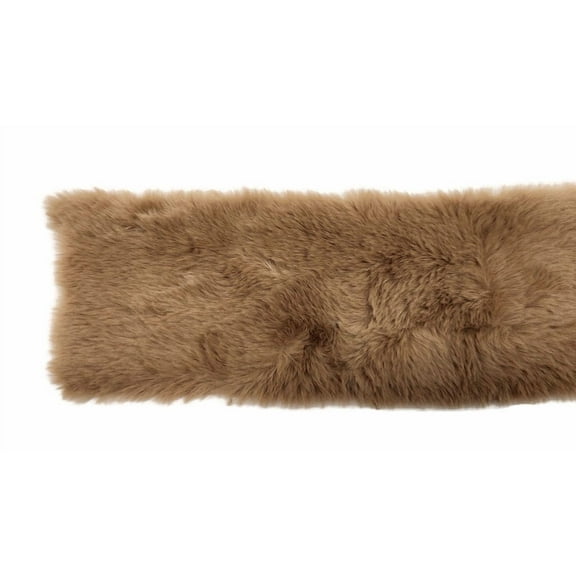 Fur Trim - 4" Wide Brown Fur Trims Faux Fake Fur Trimming By the Yard (S9647-BROWN) M403.35