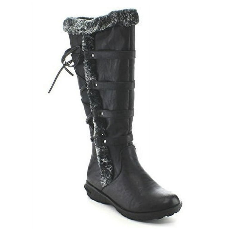 Knee high boots that lace up the back online