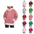 thumbnail image 1 of Hoodie for Women 2025 Fall Winter Long Sleeve Casual Drawstring Plain Hooded Sweatshirt with Pockets Pullover Top, 1 of 6