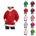 thumbnail image 1 of Hoodie for Women 2025 Fall Winter Long Sleeve Casual Plain Drawstring Hooded Sweatshirt with Pockets Pullover Top, 1 of 6