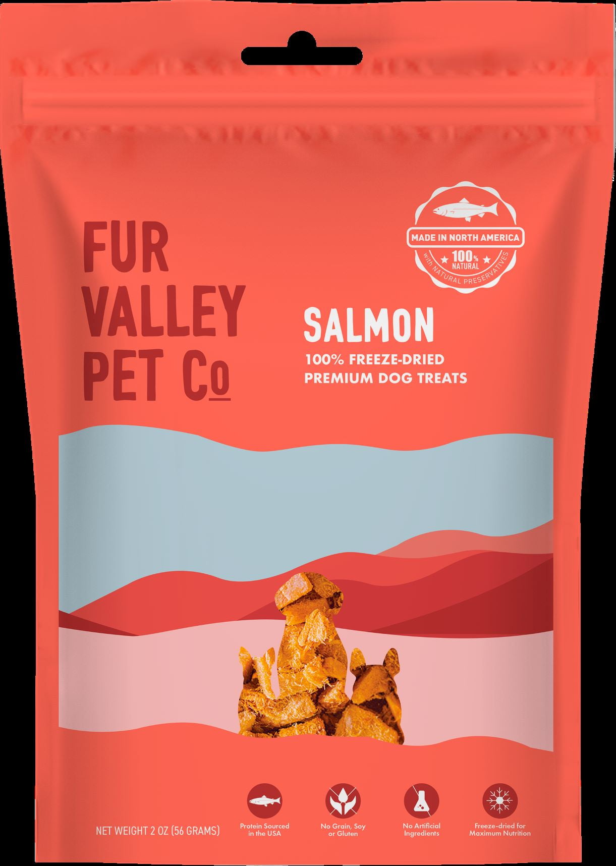 Fur Valley Freeze Dried Salmon Bites 2oz for Dog