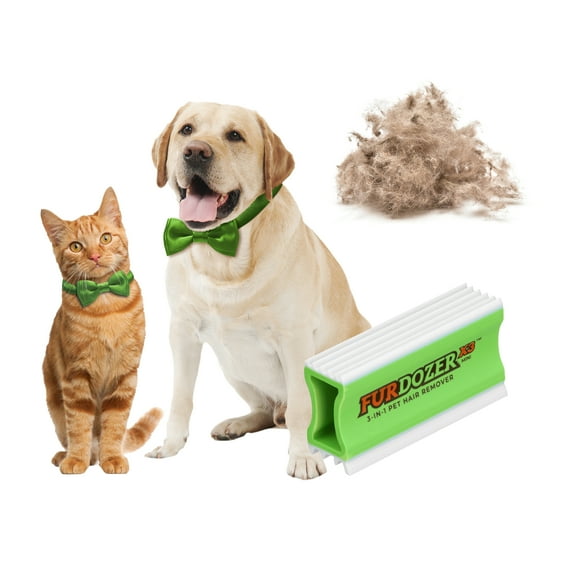 FurDozer X3 MINI 3-in-1 Pet Hair Remover & Auto Detailer - Works on Cat & Dog Fur & Lint - Safe for Multiple Surfaces