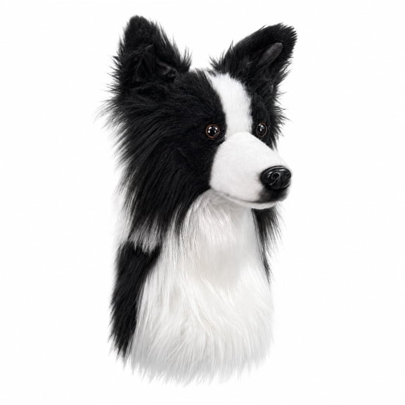 FurEverClone Border Collie Golf Head Cover - Realistic Dog Design, Fits 460CC/450CC/350CC Drivers, Premium Material, Protective Golf Club Cover, Perfect Golf Gift for Men Women Golfers