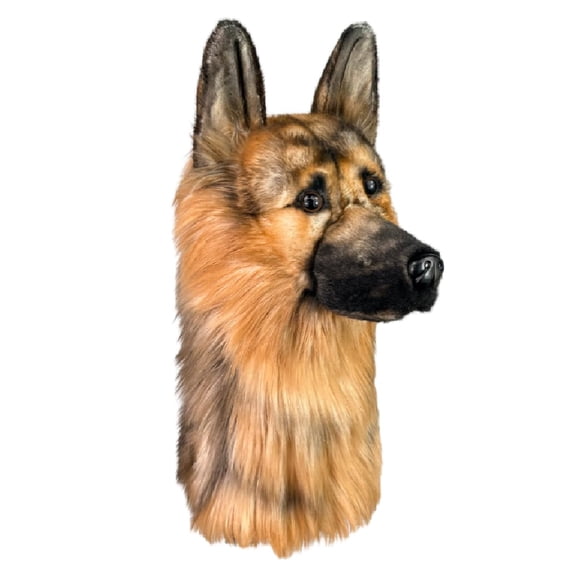 FurEverClone German Shepher golf club head cover,golf gifts for dog owners,dog golf club covers for drivers (460cc, 450cc, 350cc)