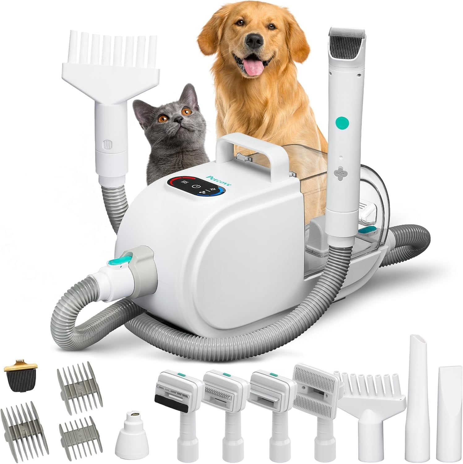 GROOMITM: Vacuum Grooming Tool, Deshedding Brush for Dogs & Cats - The ...