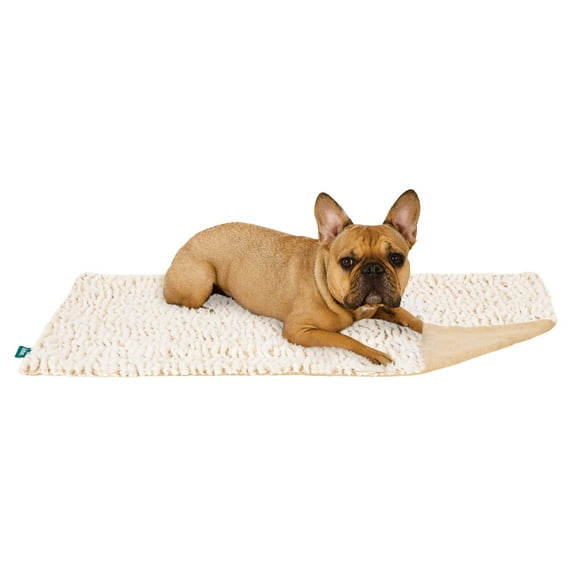 FurHaven Birch Faux Fur & Suede Waterproof Blanket for Dogs and Cats - Taupe, Small