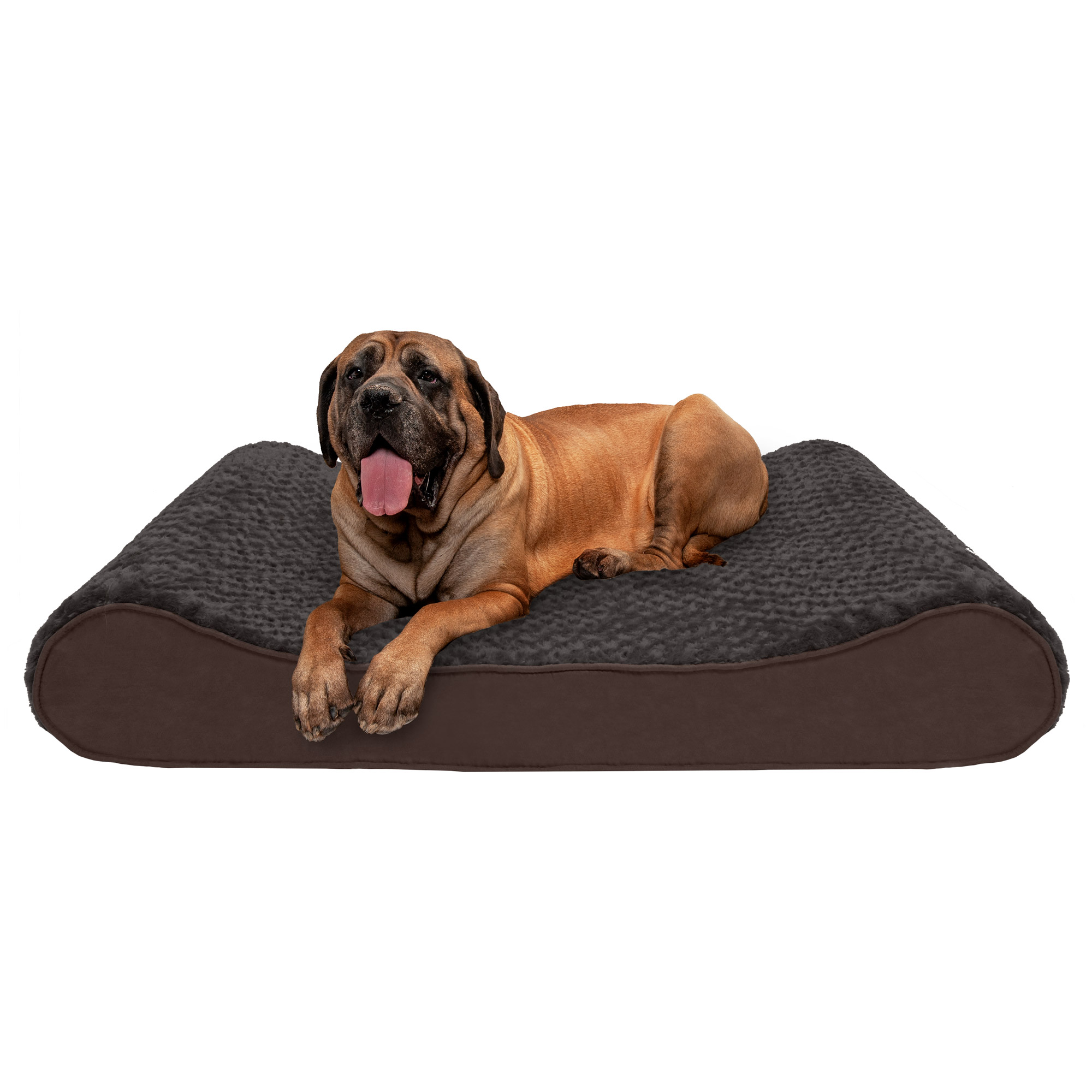 FurHaven Cooling Gel Ultra Plush Luxe Lounger Pet Bed for Dogs & Cats