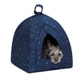 thumbnail image 1 of FurHaven Decorator Print Tent Pet Bed for Cats & Small Dogs - Night Sky, 1 of 10