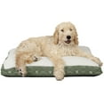 thumbnail image 1 of FurHaven | Deluxe Sherpa & Paw Decor Pillow Pet Bed for Dogs & Cats, Jade Green, Medium, 1 of 2