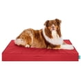 thumbnail image 1 of FurHaven Grid Indoor-Outdoor Cooling Memory Foam Deluxe Mattress for Dogs and Cats - Red, Jumbo, 1 of 14
