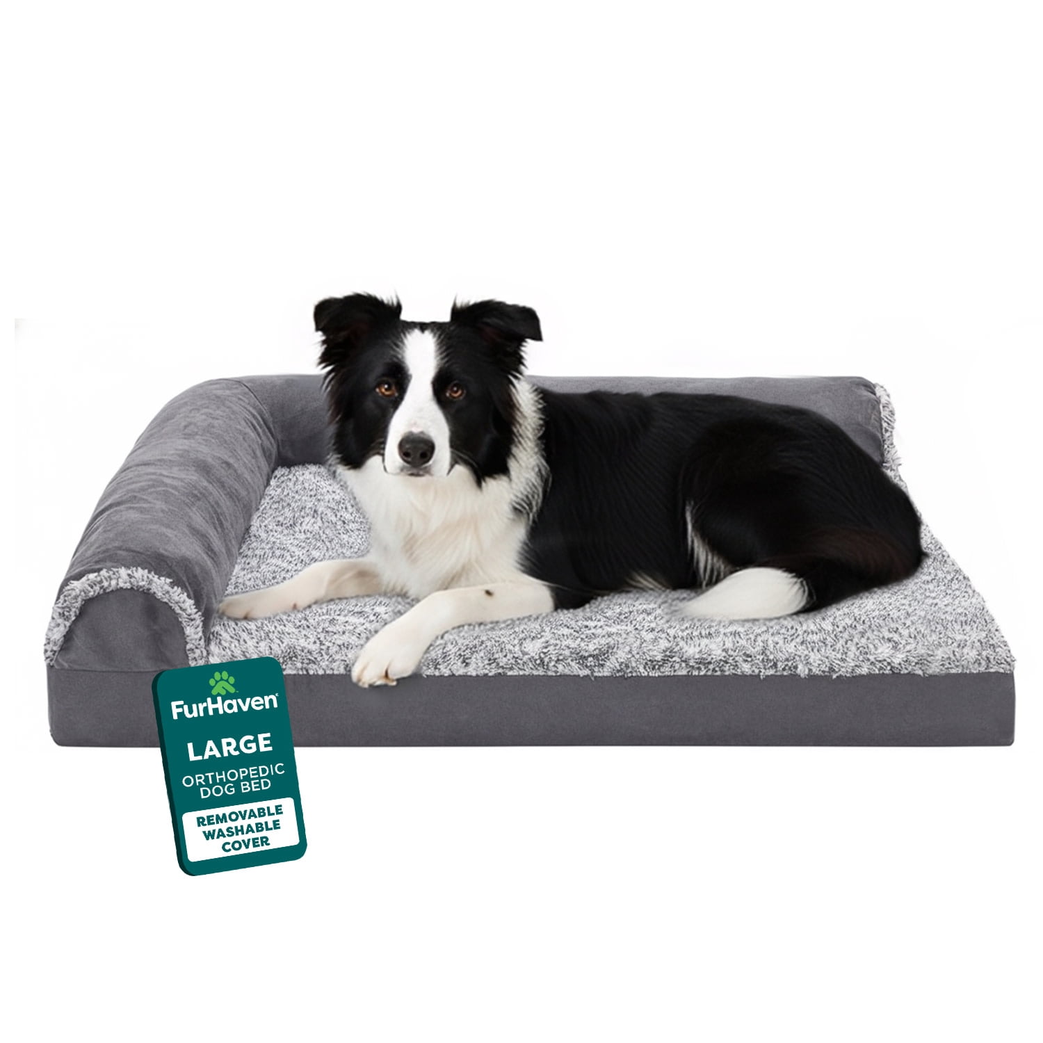 Foam Landscape Rocks FurHaven Pet Products Deluxe Orthopedic Chaise Lounge Sofa Bed for Dogs ...
