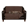 thumbnail image 1 of FurHaven Pawprint Non-Skid Sofa and Chair Furniture Protector for Dogs and Cats - Loveseat, Dark Brown, 1 of 11