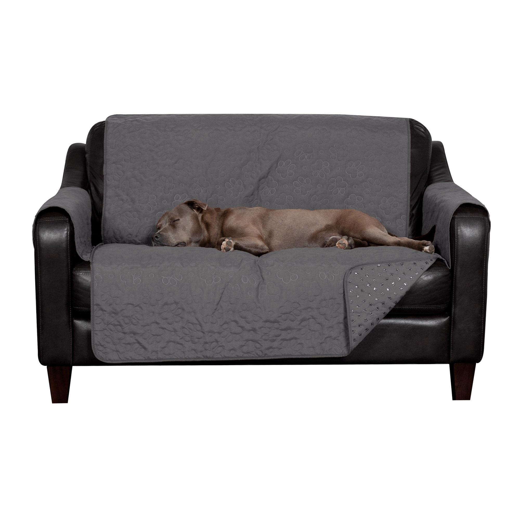 FurHaven Waterproof Slip-Resistant Furniture Protector, Gray, Loveseat, 1 Count
