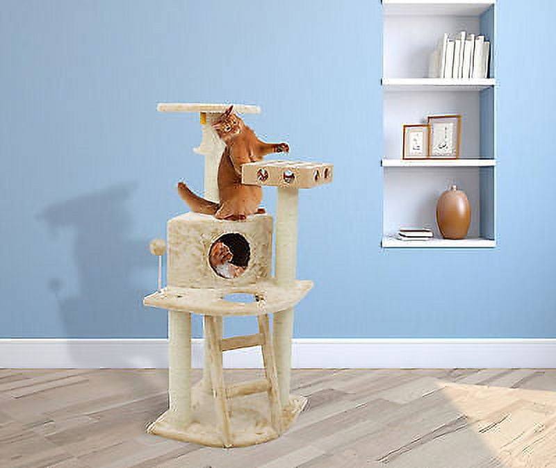 FurHaven Pet Cat Tree Tiger Tough Cat Tree House Furniture for Cats