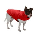 thumbnail image 1 of FurHaven Pet Coat | Water-Repellent Reversible Reflective Puffer Dog Coat, Red, Extra Small, 1 of 12