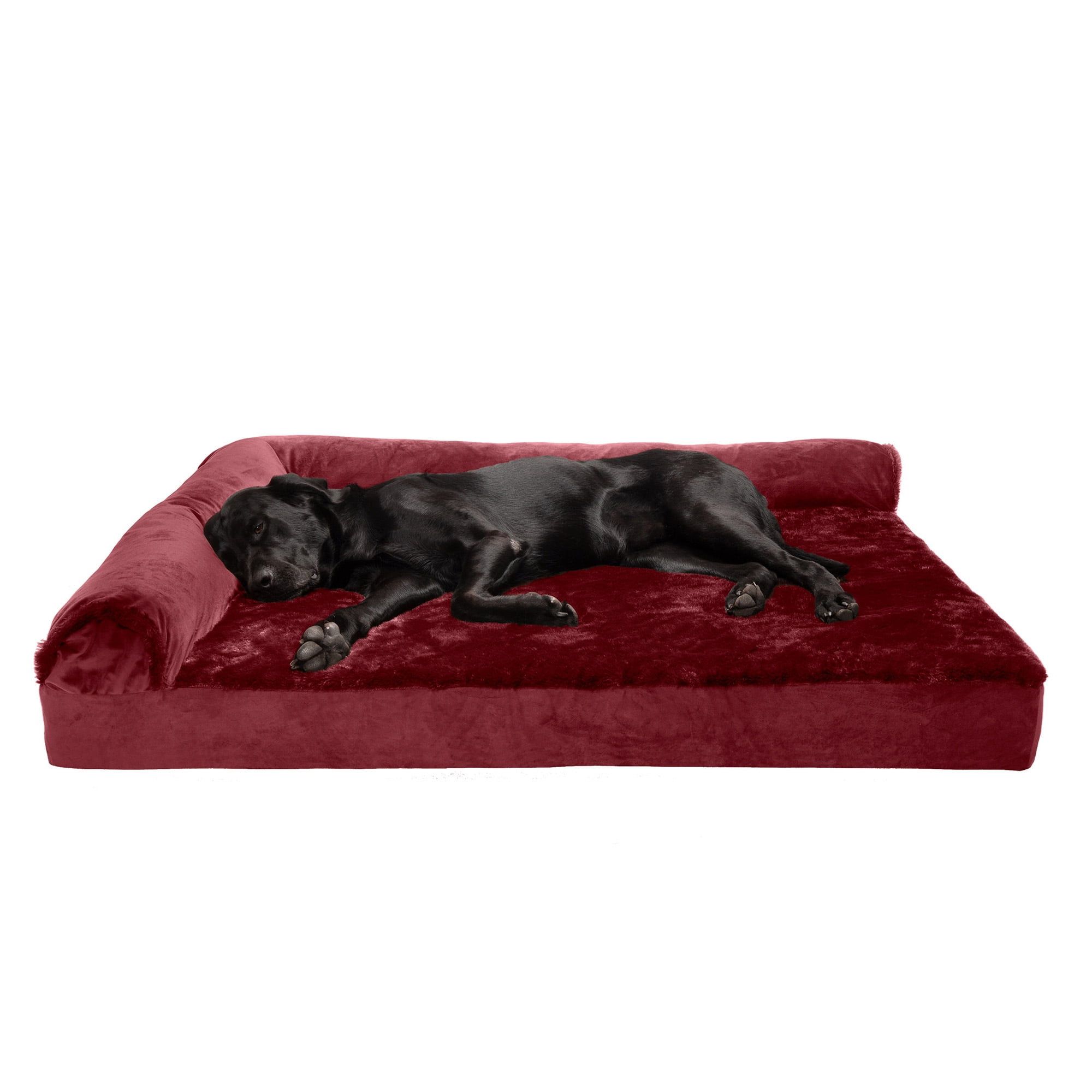 FurHaven Pet Dog Bed Deluxe Cooling Gel Memory Foam Orthopedic Plush