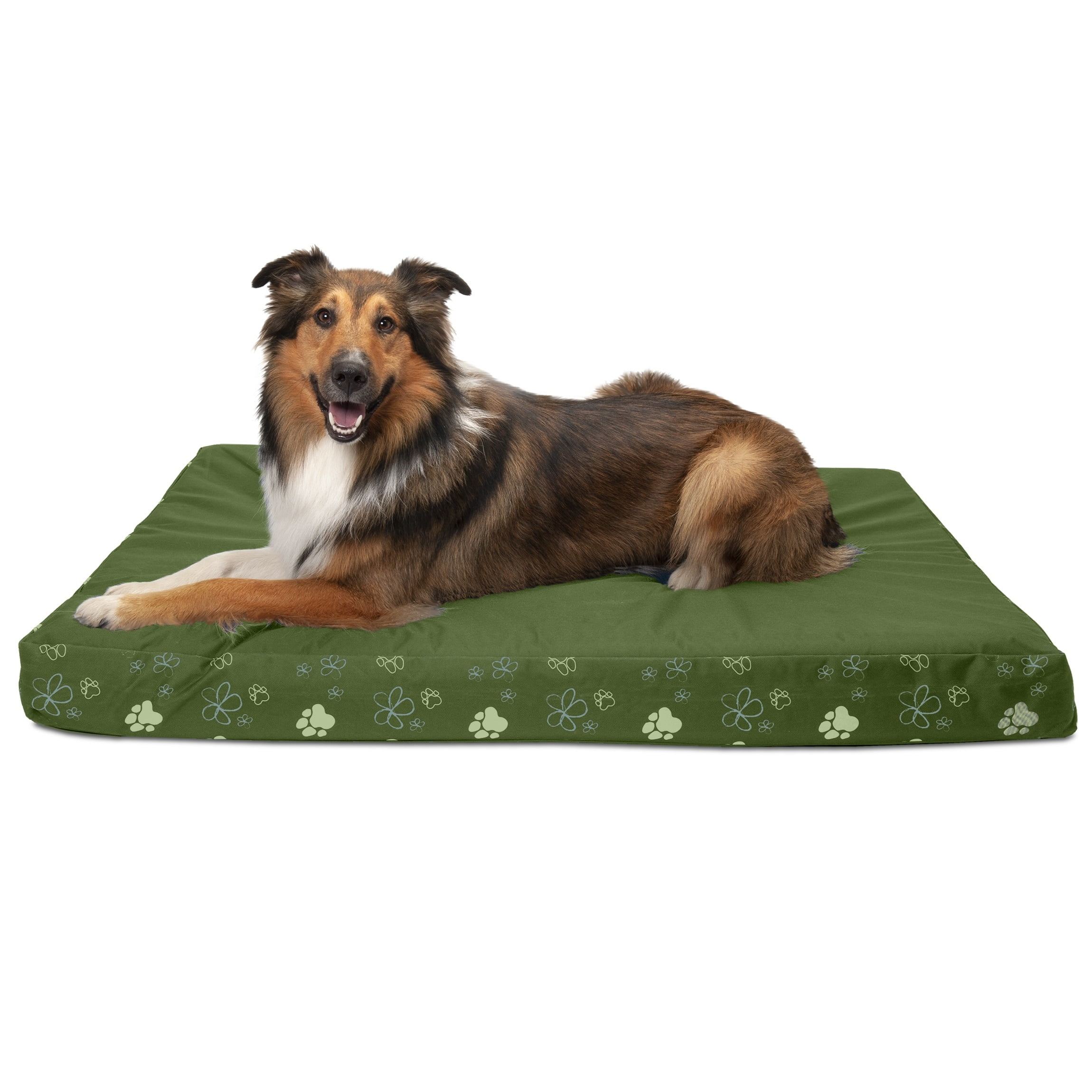 FurHaven Pet Dog Bed Deluxe Memory Foam Indoor/Outdoor Garden