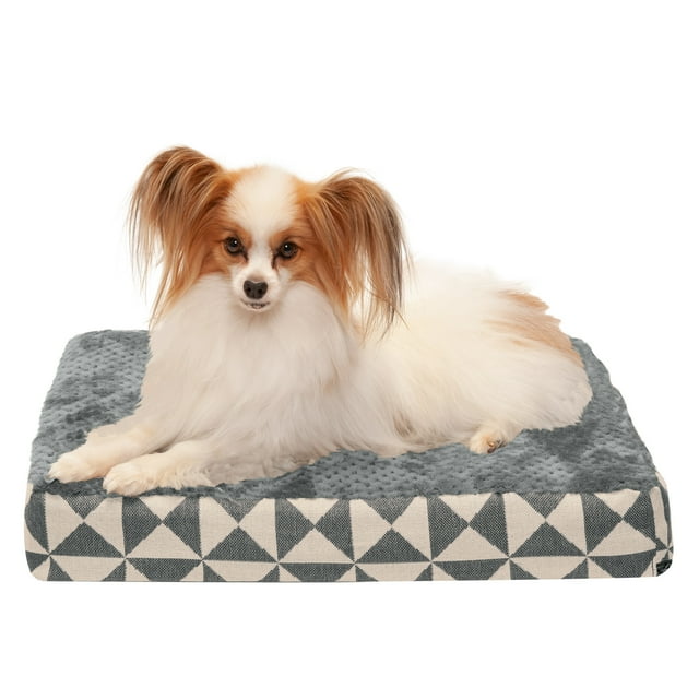 FurHaven Pet Dog Bed Deluxe Orthopedic Plush Kilim Mattress Pet Bed