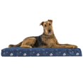 thumbnail image 1 of FurHaven Pet Dog Bed | Deluxe Orthopedic Polycanvas Indoor/Outdoor Garden Pet Bed for Dogs & Cats, Lapis Blue, Jumbo, 1 of 8