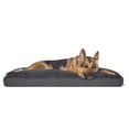 thumbnail image 1 of FurHaven Pet Dog Bed | Deluxe Terry & Suede Snuggle Pillow Pet Bed for Dogs & Cats, Gray, Extra Large, 1 of 3