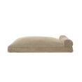 thumbnail image 1 of FurHaven Pet Dog Bed | Faux Fleece & Corduroy Chaise Lounge Pillow Sofa-Style Pet Bed for Dogs & Cats, Sandstone, Large, 1 of 2