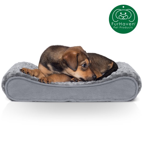 FurHaven Pet Dog Bed Orthopedic Ultra Plush Luxe Lounger Pet Bed for