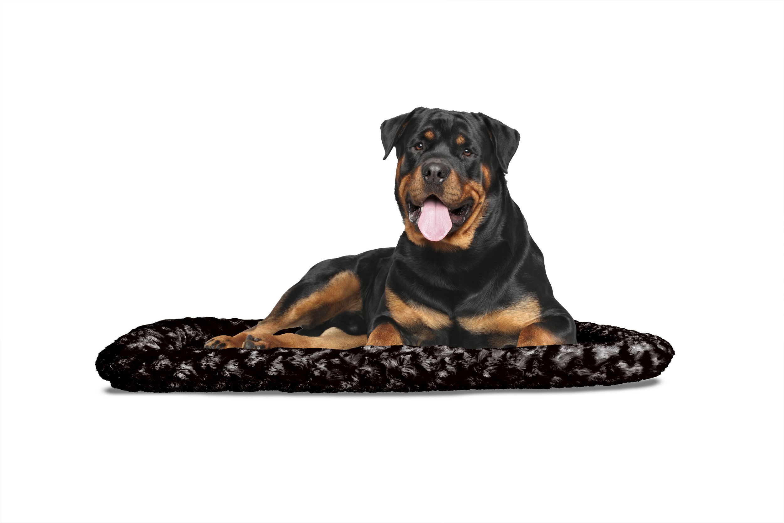 FurHaven Pet Kennel Pad Ultra Plush Bolster Pet Bed for Kennels